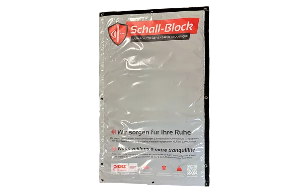 Schall-Block Lärmschutz-Blache 2.00 x 1.20 m